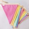 Pastel Rainbow Bunting Banner - Medium Flags