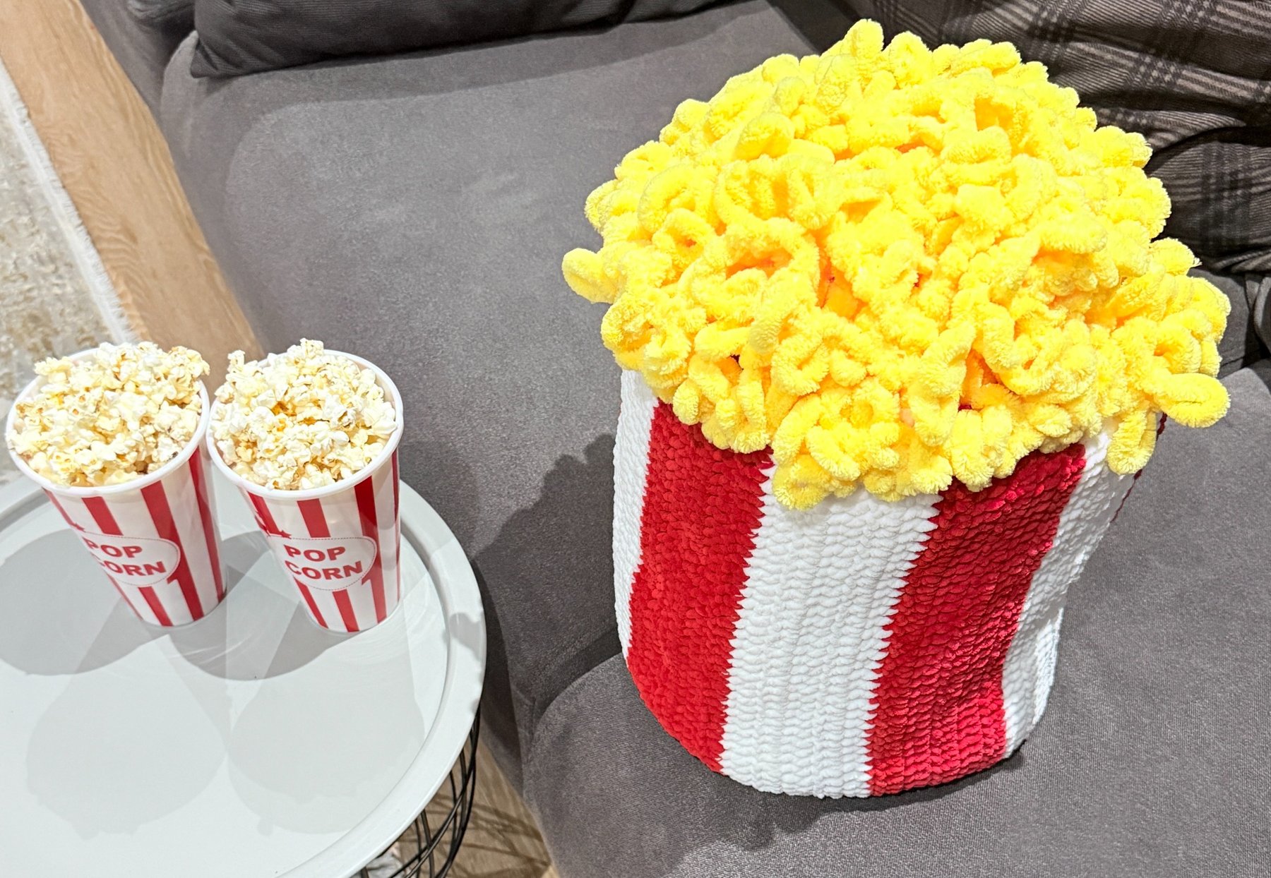 handmade gift popcorn blanket