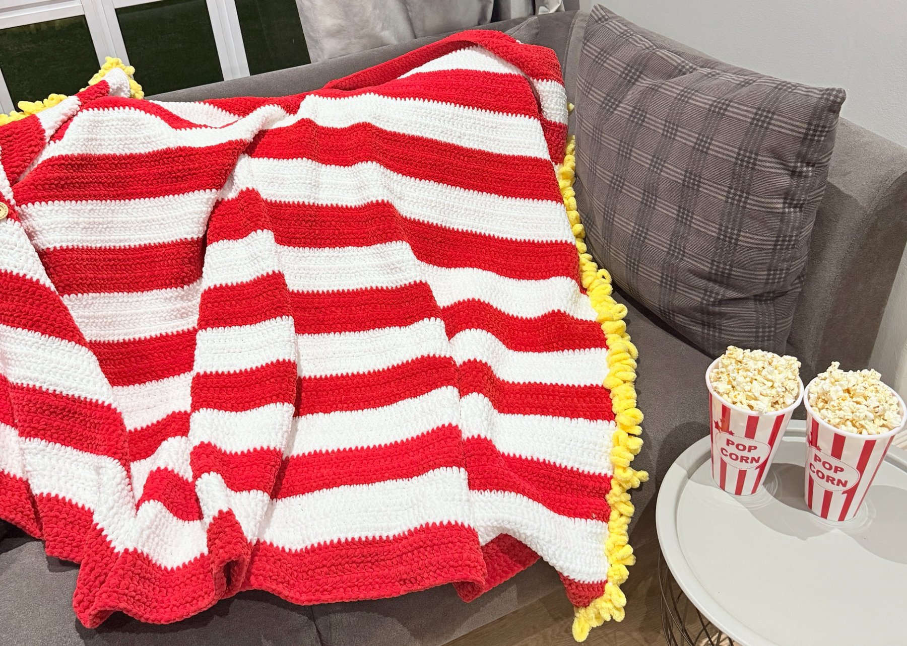 popcorn bucket blanket